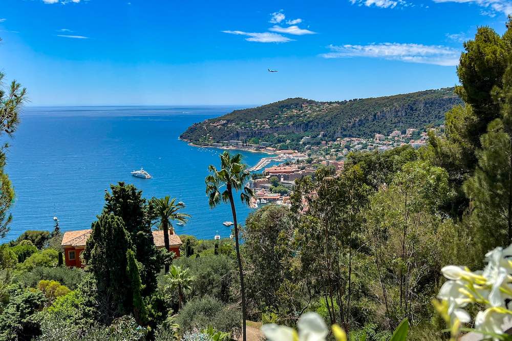View over the Rade de Villefranche-sur-Mer from La Corne d'Or Snack