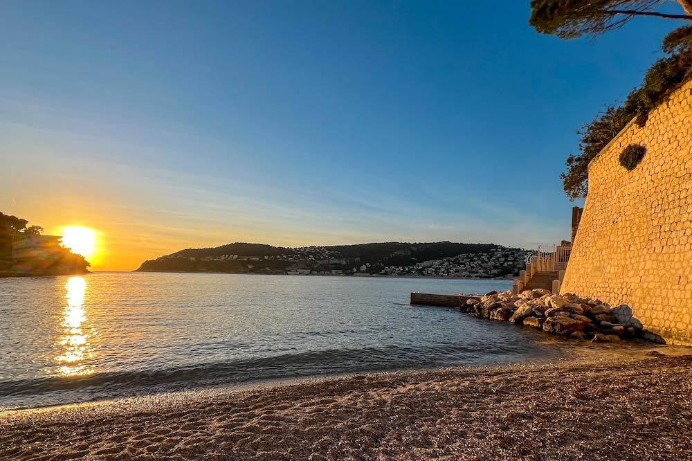 Sunset at Plage de Passable in Saint-Jean-Cap-Ferrat