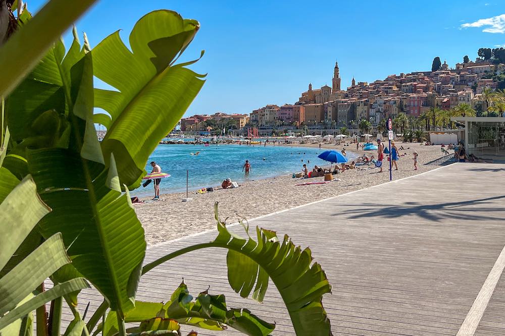 Spend the afternoon of your Menton day trip at one of the beautiful beaches