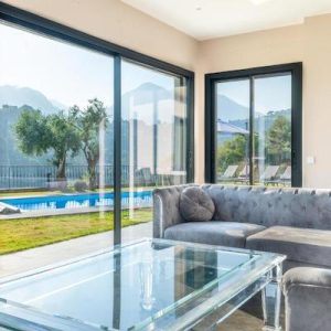 Modern house with private pool and garden