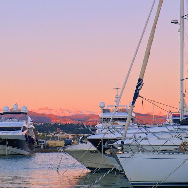 Marina Baie des Anges seafront in Villeneuve-Loubet