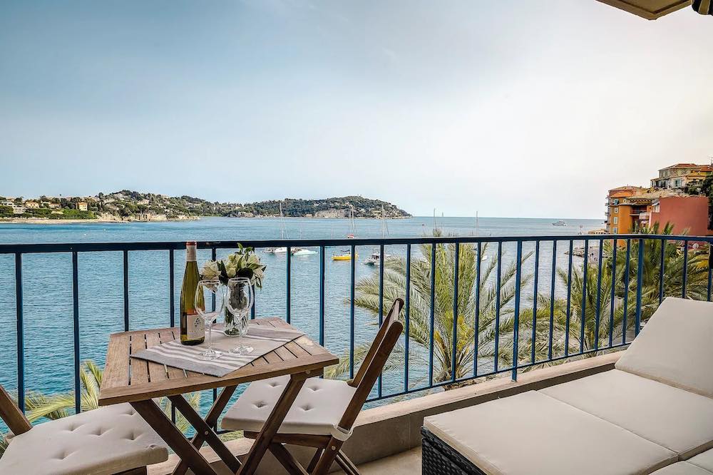 Terrace overlooking the Bay of Villefranche-sur-Mer