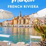 Sablettes beach in Menton with crystal-clear water