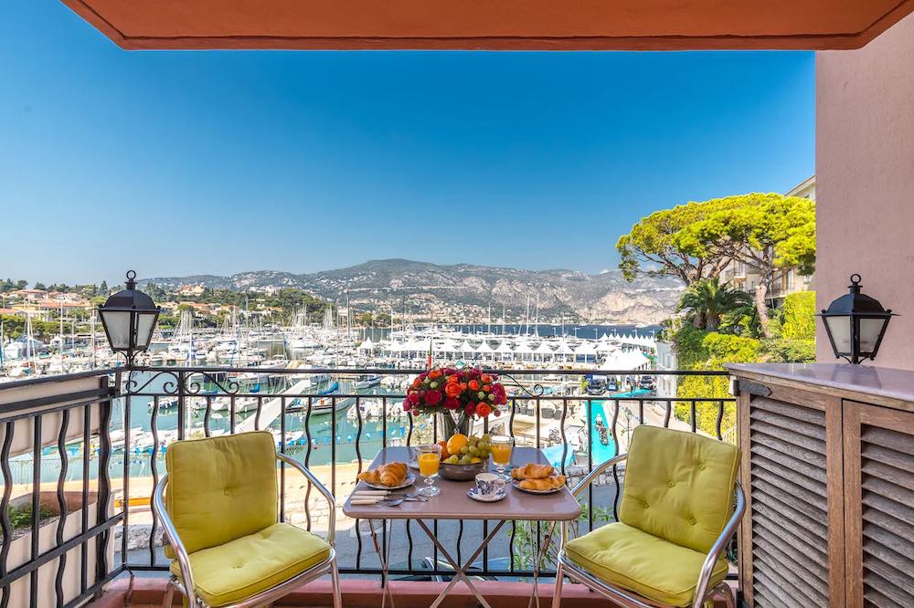 Marina views in Saint-Jean-Cap-Ferrat from an apartment terrace