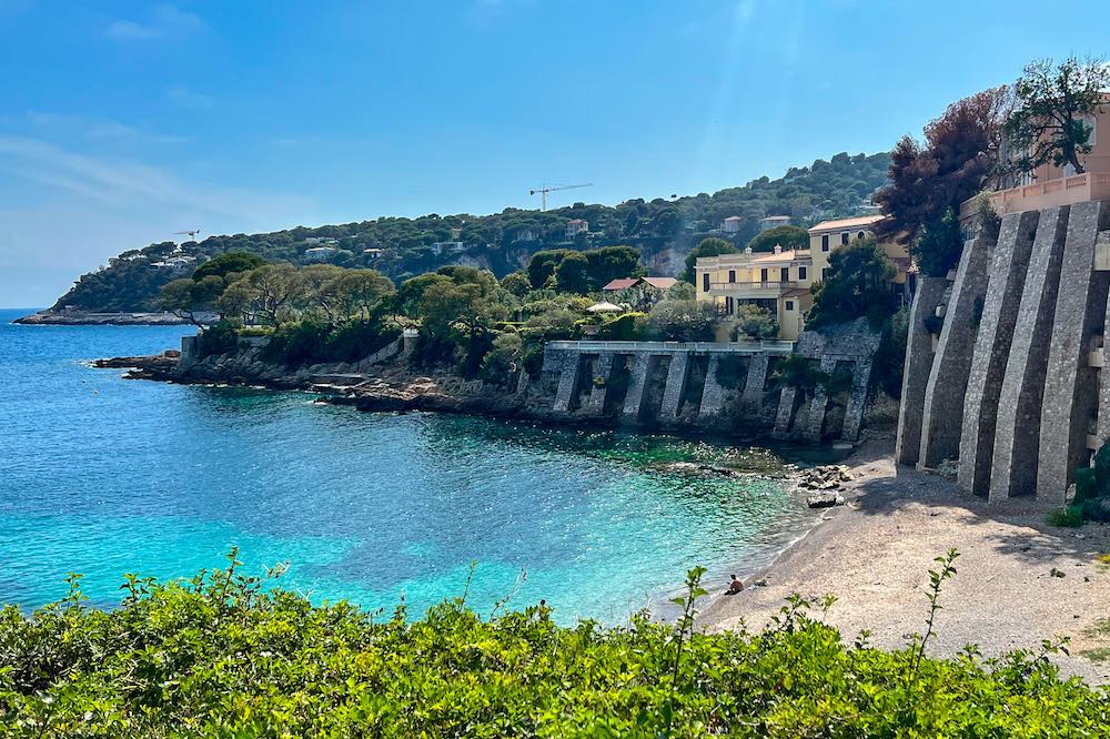 Southern tip of Saint-Jean-Cap-Ferrat with Plage des Fossettes