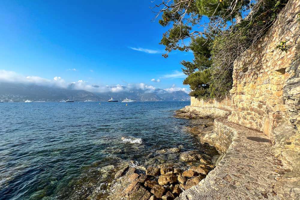Cap Ferrat coastal path part of the Sentier du Littoral network of French Riviera coastal walks