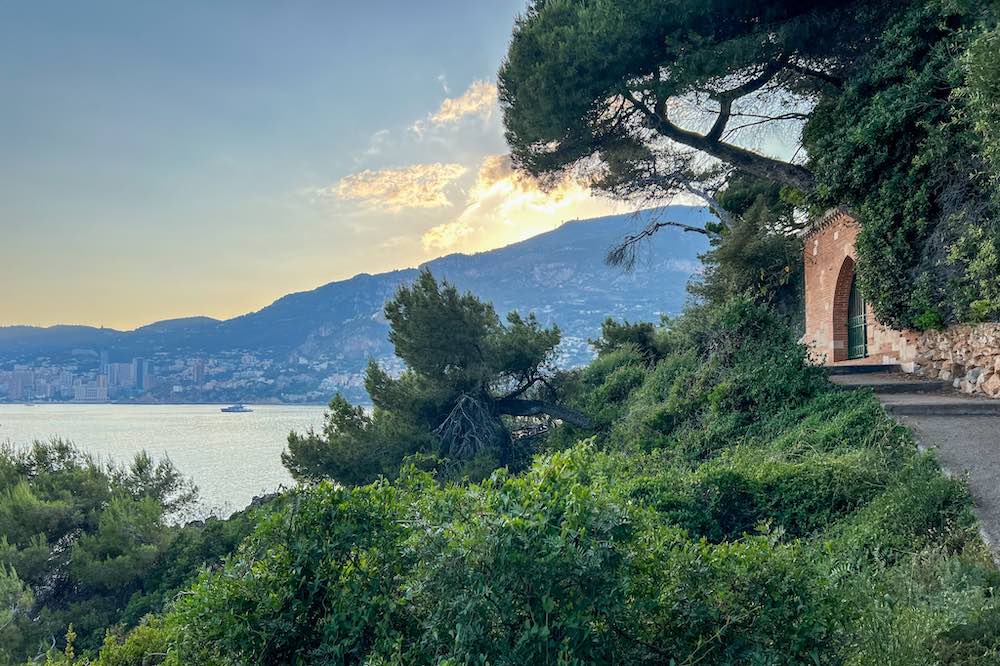 Cap Martin coastal path part of the Sentier du Littoral network of French Riviera coastal walks