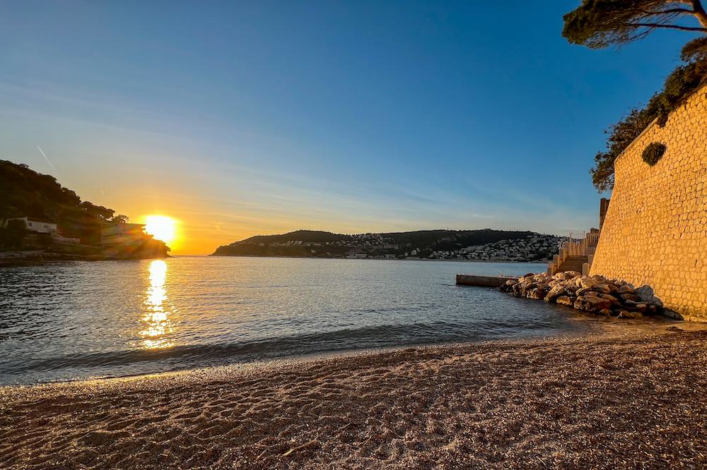 Sunset at Plage de Passable in Saint-Jean-Cap-Ferrat