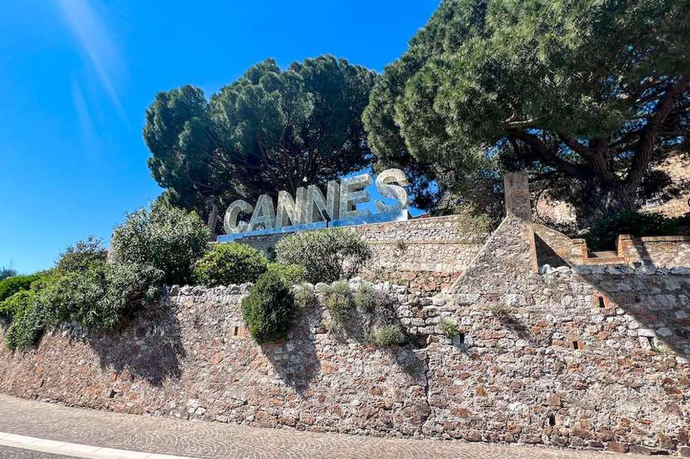 Cannes letters in Le Suquet
