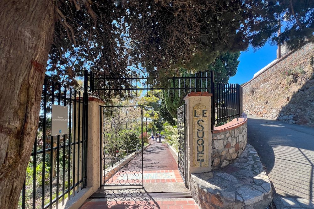 Mont Chevalier Square park in Cannes Le Suquet