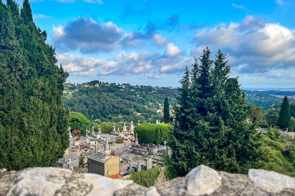 The Saint-Paul de Vence cemetery where Chagall is buried
