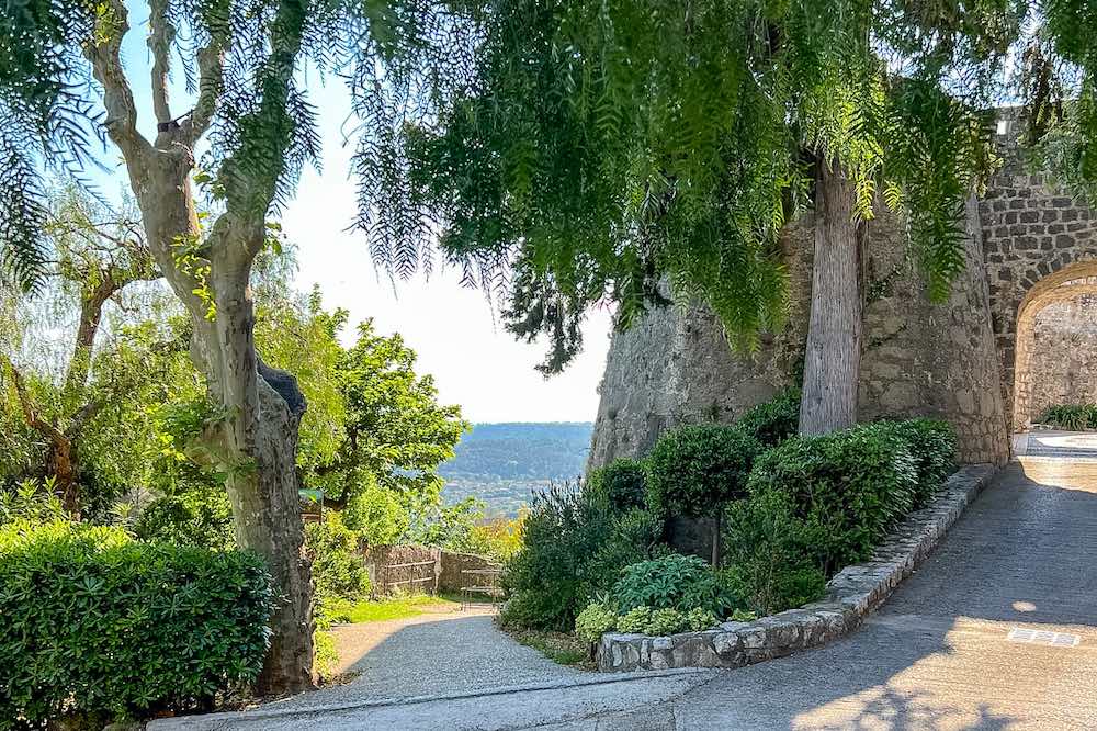 Henri Layet trail outside the ramparts of Saint-Paul de Vence France