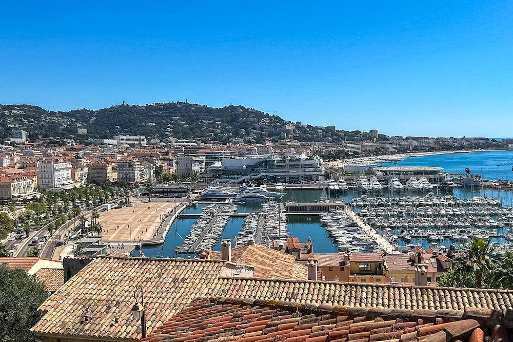 View over Cannes on the French Riviera