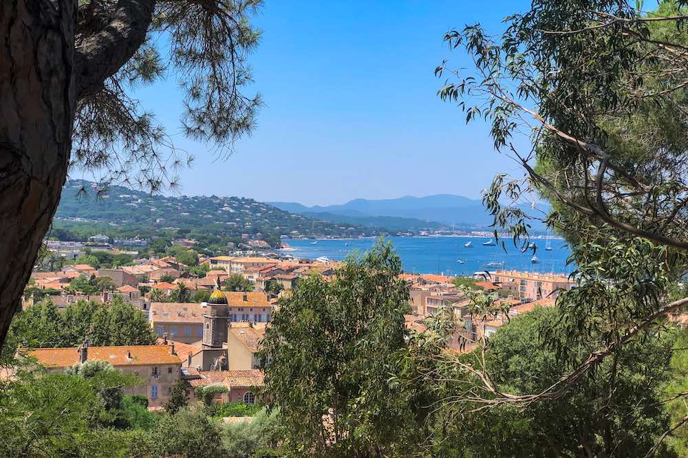 View from the Citadel of Saint-Tropez overlooking the port and Gulf of Saint-Tropez