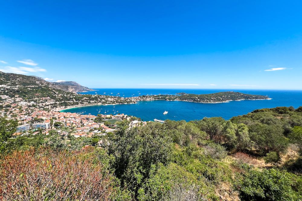 View from Fort Mont Alban over Villefranche-sur-Mer and Saint-Jean-Cap-Ferrat