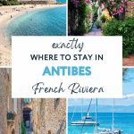 Antibes coastline and Old Town winding streets